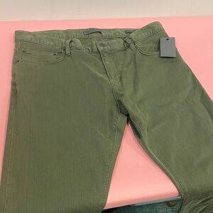 John Varvatos Olive Green Pants